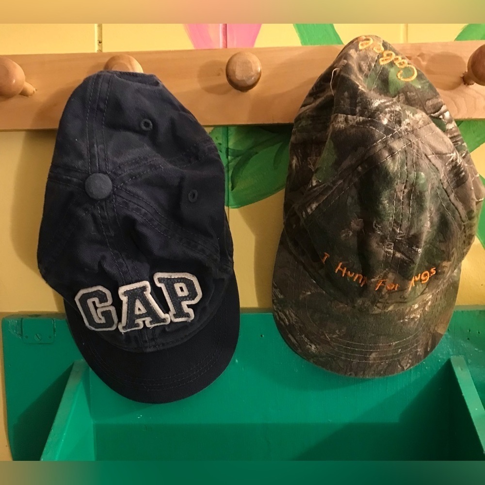 Set of 2 Toddler Elastic Back Hats Gap and Cabela’s”s